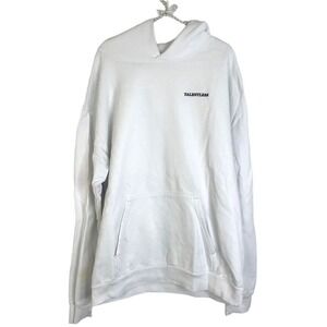 Talentless‎ White Hoodie "Please Wash Your Hands" Sweatshirt SZ XL